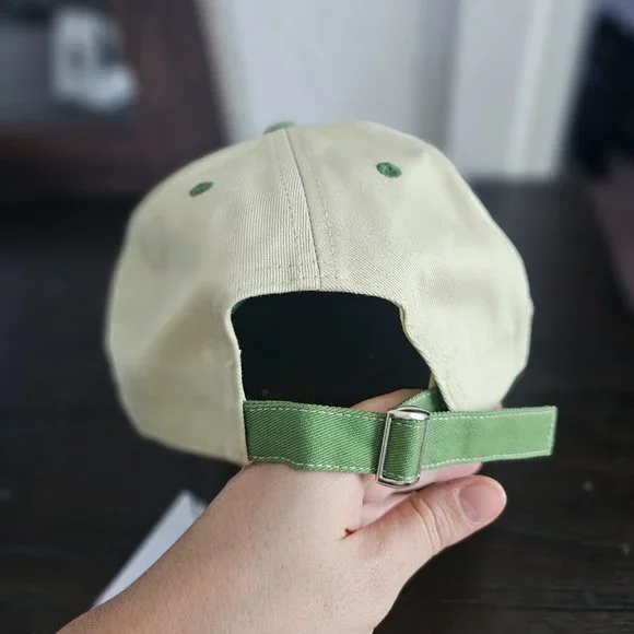 NWT WeWoreWhat Women’s Tennis Club Cotton Hat Court Green & Wheat OS - Picture 5 of 9